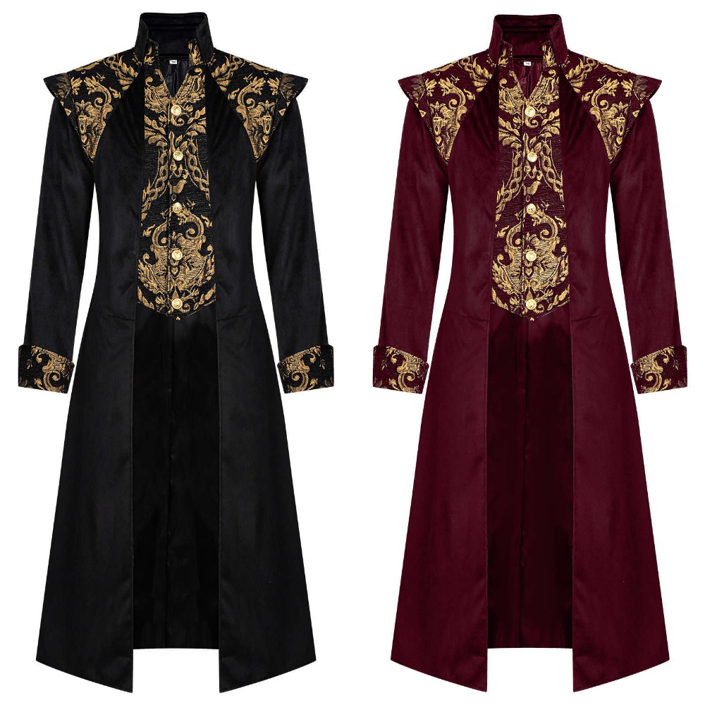 Women'S Gothic Formal Wear - Giacca a Coda Lunga Steampunk Medievale,