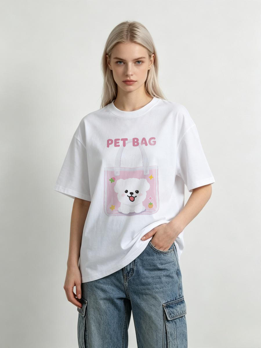 Women Formal Wear For Meeting - T-Shirt da Donna in Cotone e