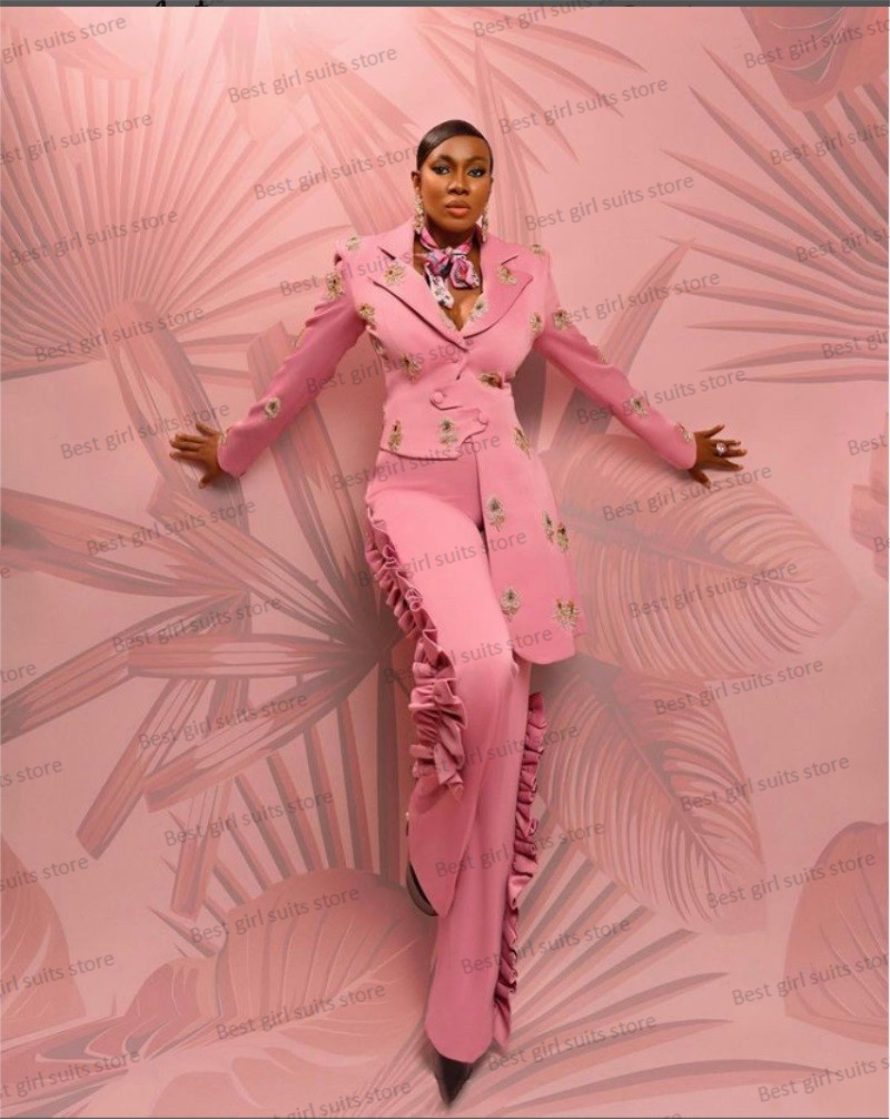Women'S Formal Wear For A Wedding - Set completo da donna rosa da