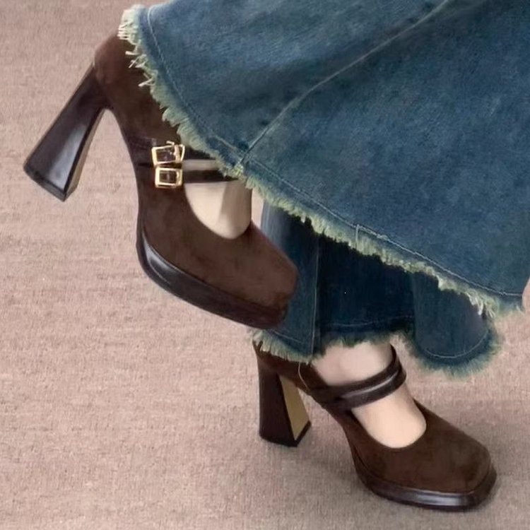 Vintage Women'S Formal Wear - Scarpe Mary Jane Vintage da Donna