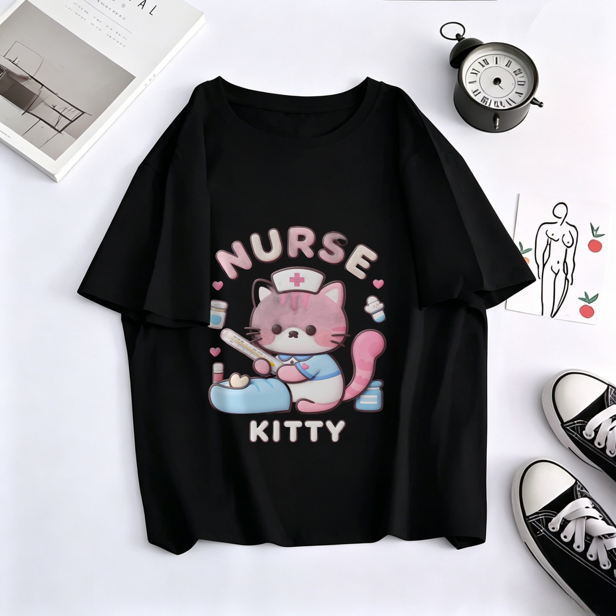 Women Formal Wear For Meeting - T-Shirt da Donna in Lino e