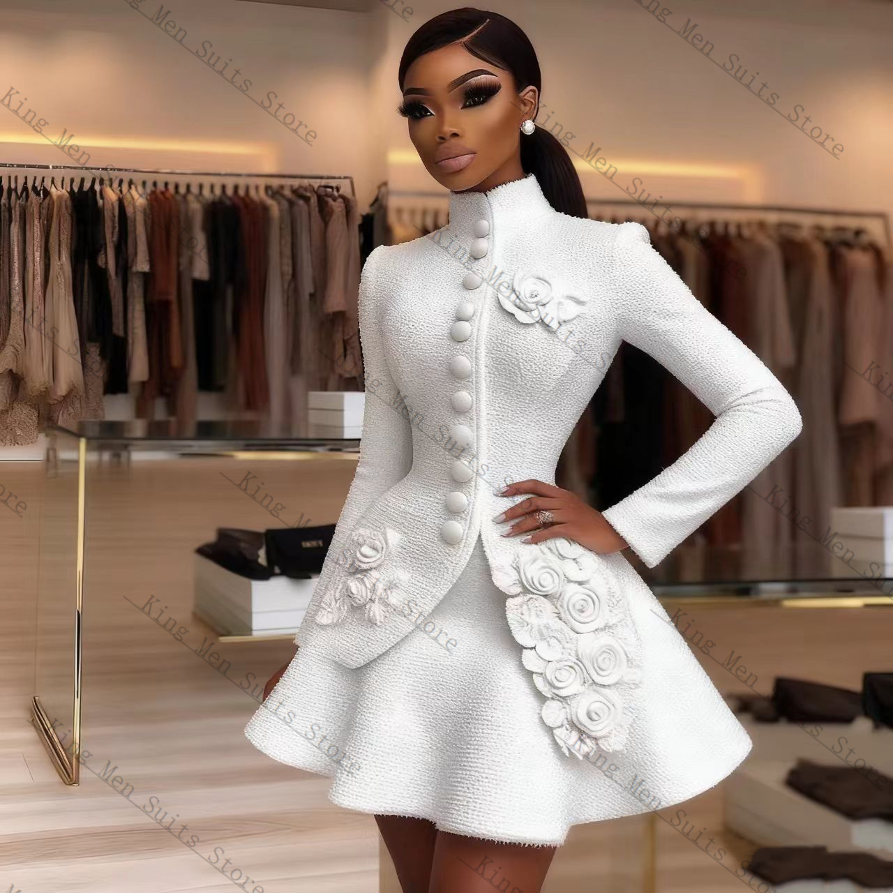 Women'S Formal Wear For A Wedding - Abito da donna bianco di lusso