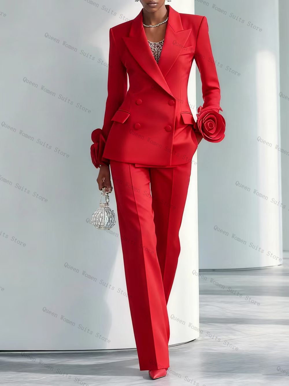 Women'S Formal Wear For A Wedding - Abito da donna rosso di lusso