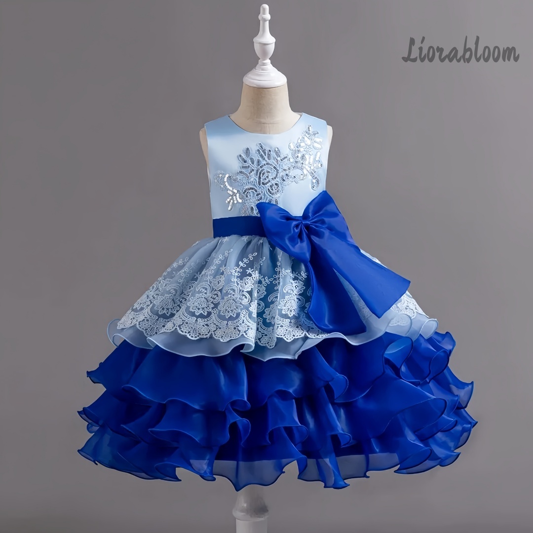 Formal Attire Woman - Abito da bambina con fiocco grande,