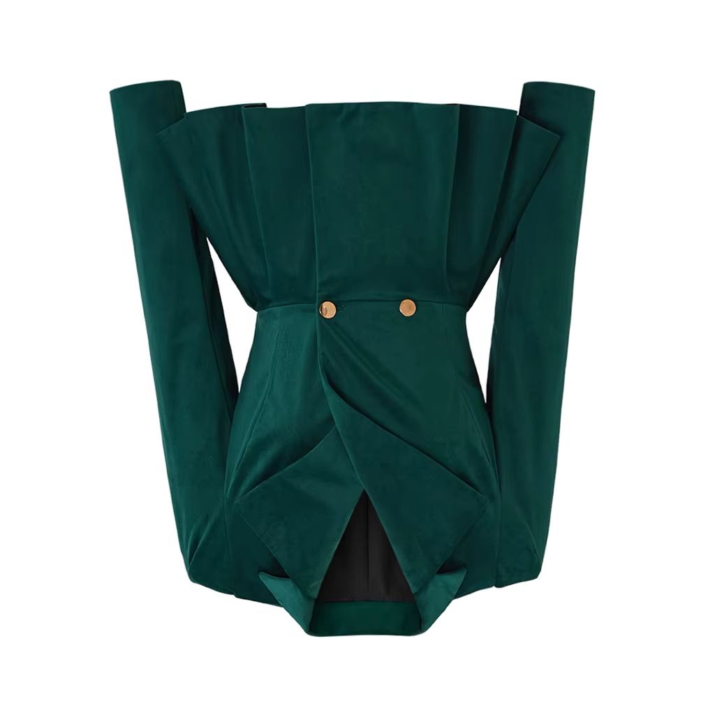 Women'S Gothic Formal Wear - Disponibile Giacca Vintage Gotica in Velluto