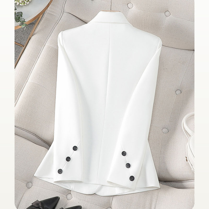 Women Formal Wear With Black Blazer - 2025 nuova primavera autunno bianco nero