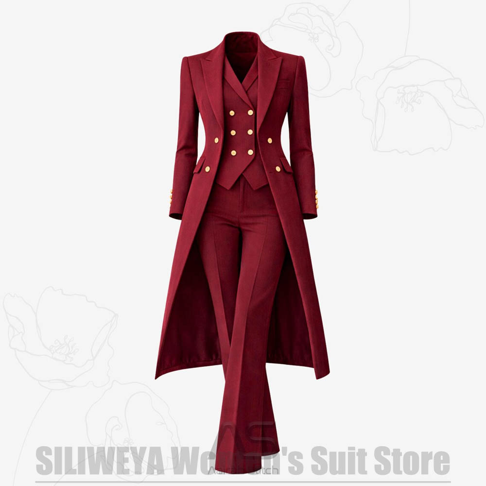 Women'S Formal Wear Pants Suit - Completo da Donna 3 Pezzi: Giacca
