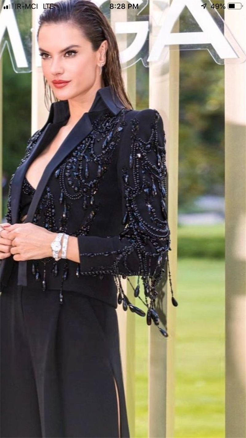 Abiti da donna con cristalli n - Women Formal Wear With Black Blazer recensione e prezzo