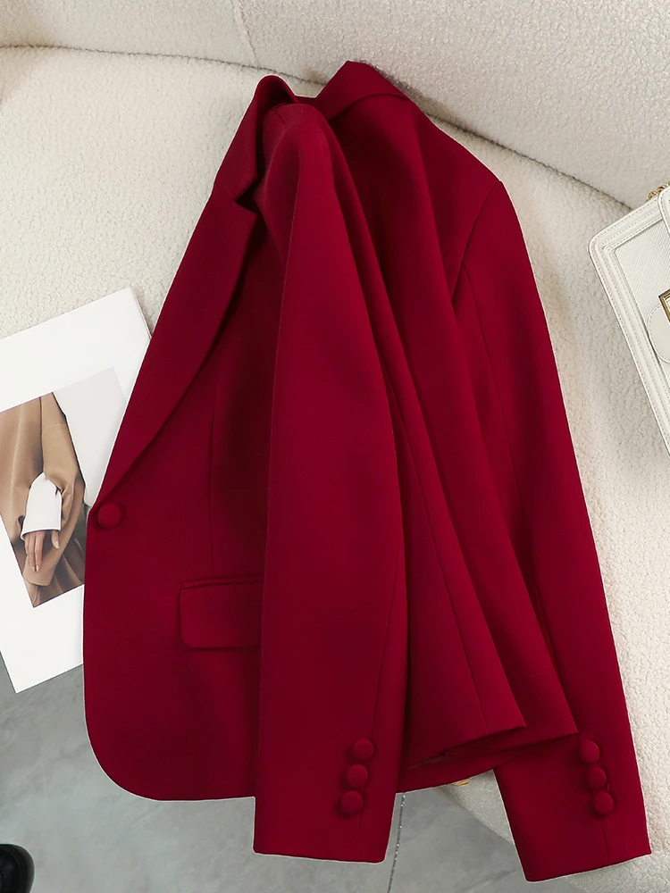 Blazer da donna da donna rosso - Women Formal Wear With Black Blazer recensione e prezzo