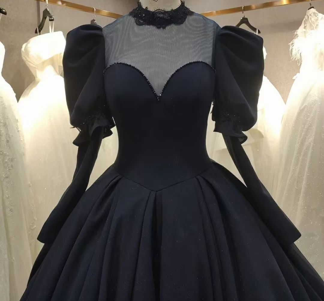 Abito da Sposa Gotico Nero con - Women'S Gothic Formal Wear recensione e prezzo