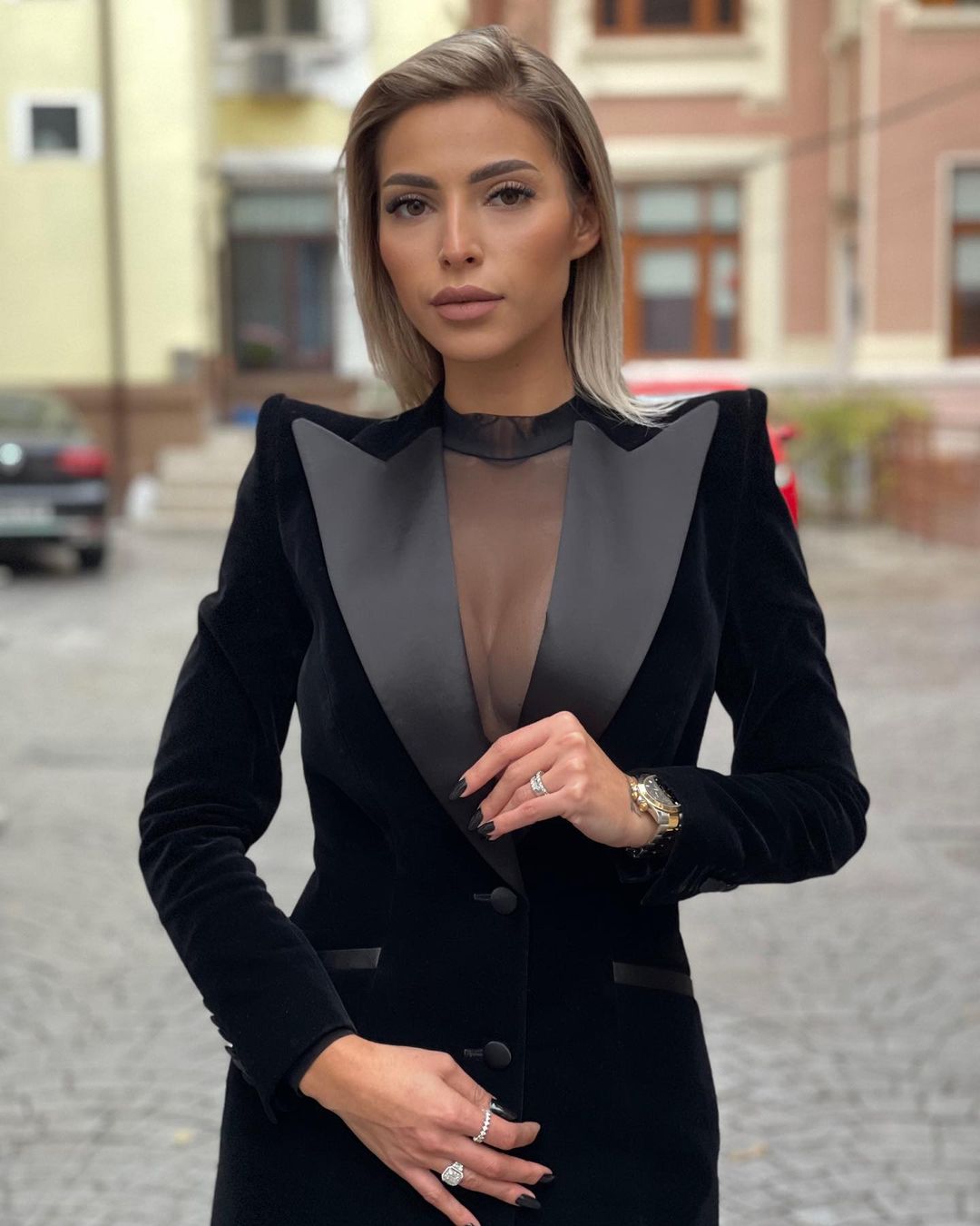 Cool Black 2 pezzi pantaloni d - Women Formal Wear With Black Blazer recensione e prezzo
